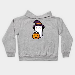 Mr Ghostintong in witch custome Kids Hoodie